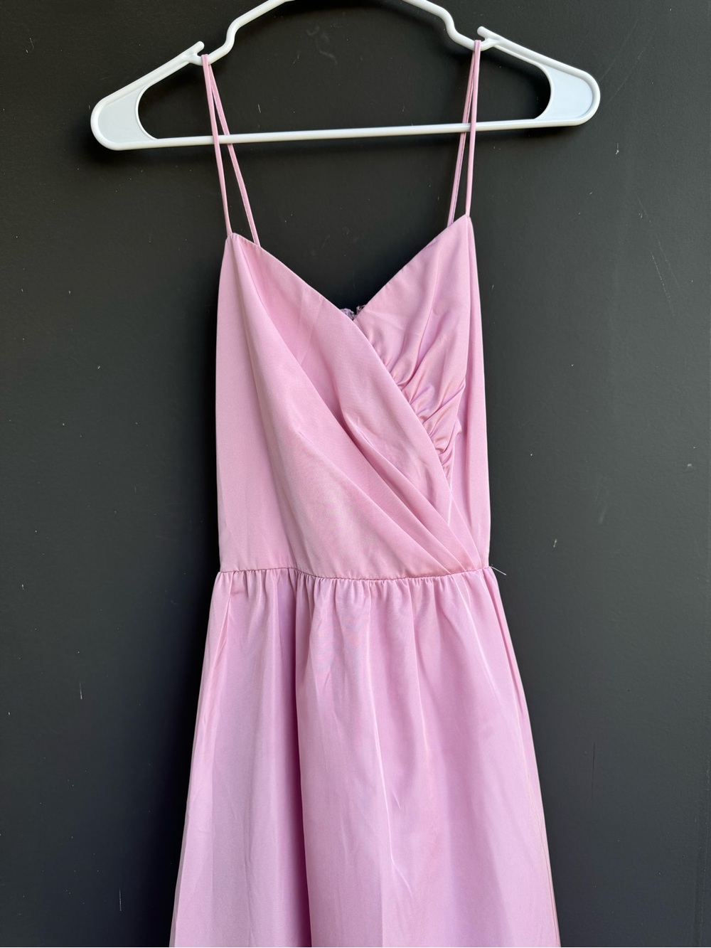 Vintage Women’s Maxi Slip Dress in Light Pink - Picture 2 of 5